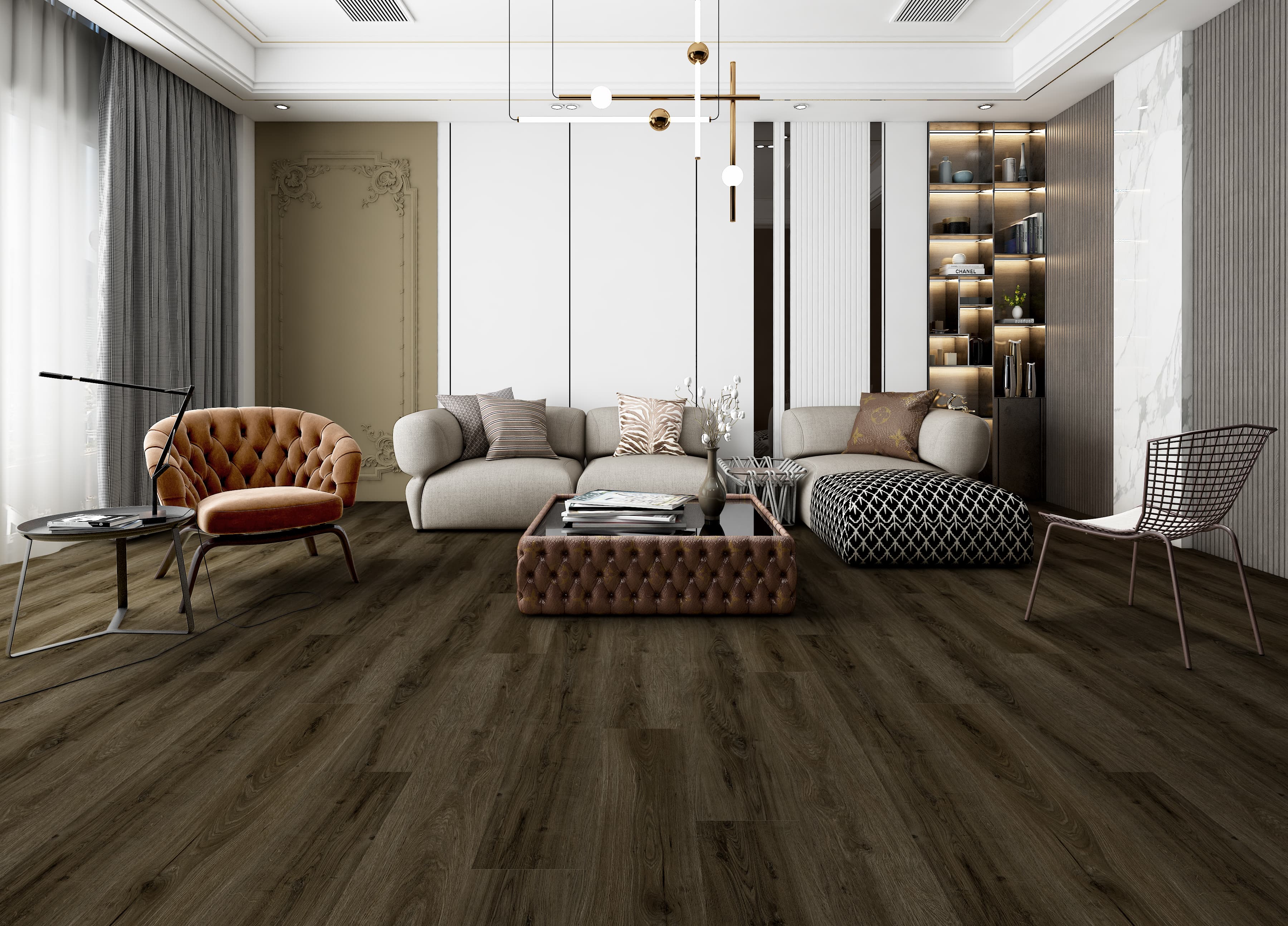 Waterproof Vinyl Plank Flooring - Maine Forest - room scene